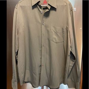 Reunion long-sleeved Poly/Rayon shirt.